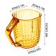 thumbnail image 3 of Vaso transparente para cepillo de dientes • Diseño de cristal imitado • Organizador de baño de 2 paquetes para hogar y viajes, 3 of 6