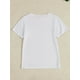 thumbnail image 2 of Sports casual everyday top Women's wear Soft Short Sleeve Round Neck Tee T-shirt Top Daily casual T-shirt Tee Tee For Adult, Men, Women, Teen, Teenager, Adolescent, Youth, 2 of 6