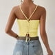 thumbnail image 4 of Top con lazo en la espalda,Top halter de punto con espalda atada Top halter de punto con espalda atada Tecnología innovadora, 4 of 6