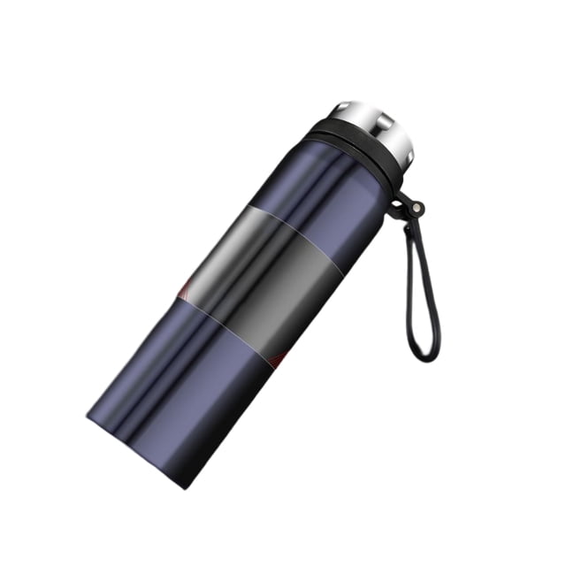 Billuyoard Taza de gran capacidad, botella de agua, soportes térmicos para bebidas a prueba de fugas, al aire libre, viajes, oficina, té, termo al vacío, Teteras Azul/1000ml Billuyoard HA081352-08