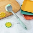 thumbnail image 1 of LSLJS Pot Brush Artifacts Pot Brush Kitchen Wash Pot Brush Brush Clean Not Drop Silk Long Handle Does Not Hurt Non-stick Pot Household, 1 of 6