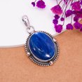thumbnail image 2 of Kyanite - Nepal 925 Sterling Silver Pendant V8396, Solitaire Pendant, Blue Pendant, Oval Pendant, Gift For Her, Kyanite Pendant, 2 of 4