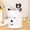 White, variant on Foldable Laundry Basket,Canvas Storage Basket,Large Capacity Laundry Hamper,Waterproof Canvas Laundry Basket,Reinforced Handle Storage Basket,Collapsible Toy Organizer,Bedroom Bathroom Storage Bin
