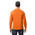 thumbnail image 5 of Hi-Vis Adult Long Sleeve T-Shirt, Gildan Safety Orange Workwear 50/50 cotton/polyester Tee 5.3oz, S, 5 of 5