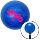 Bouton de Changement de Vitesse en Flocons de Métal Bleu Gecko Rose avec M16 x 1,5 Insert Levier de Vitesses Automatique Manuel – image 1 sur 1