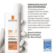 La Roche-Posay Anthelios Tinted Mineral Fluid Sunscreen SPF 50 for Sensitive Skin, 1.7 fl oz
