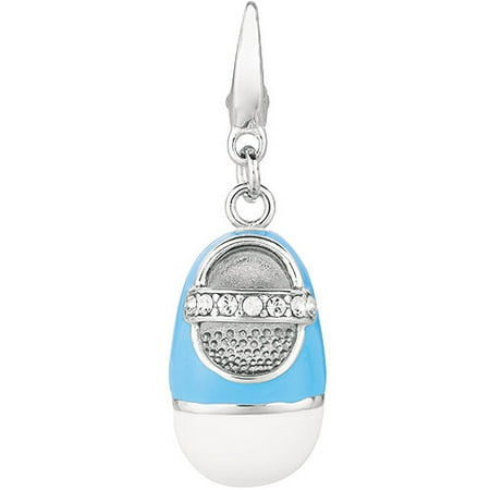 Women's Sterling Silver Boy Baby Shoe Clip-On Charm