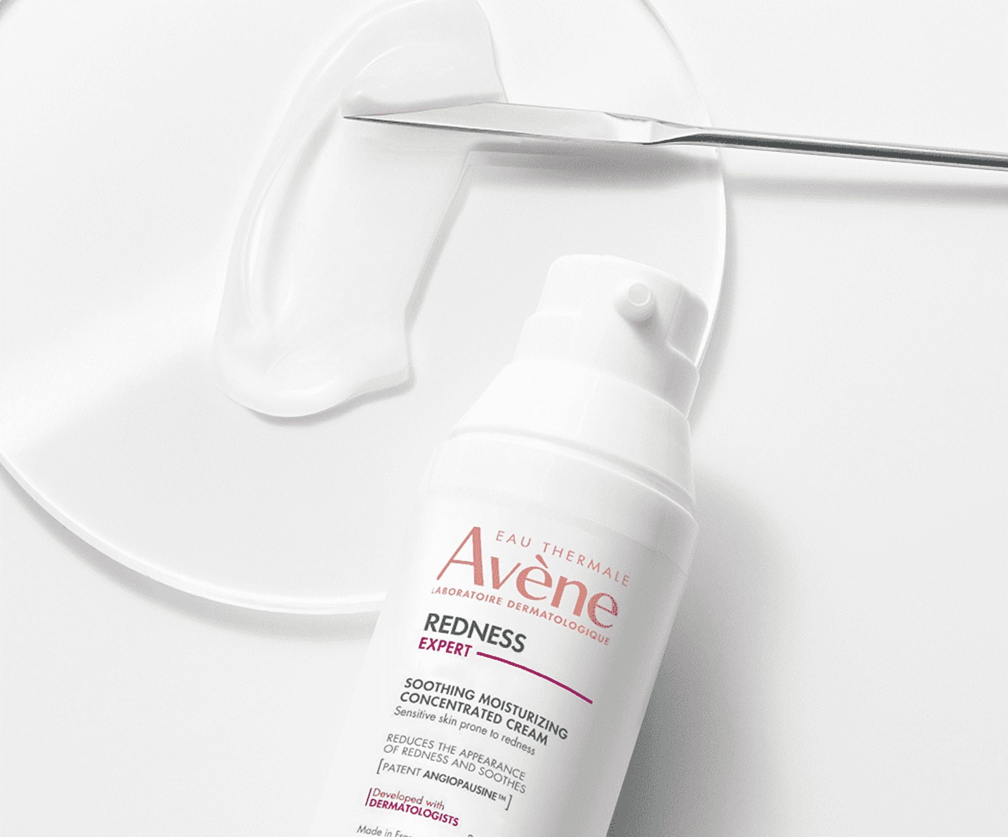 Avene Redness Expert Soothing Moisturizing Concentrated Cream - Helps Reduce Visible Redness - 24 Hour Hydration, 1.0 fl oz