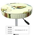 thumbnail image 4 of Balery Avocado For Exercise Velvet Round Bar Chair Cushion Cover Adjustable, Protects From Scratches And Stains, Soft & Washable Ideal For Wooden And Metal Stools - 14 Inch, 4 of 7