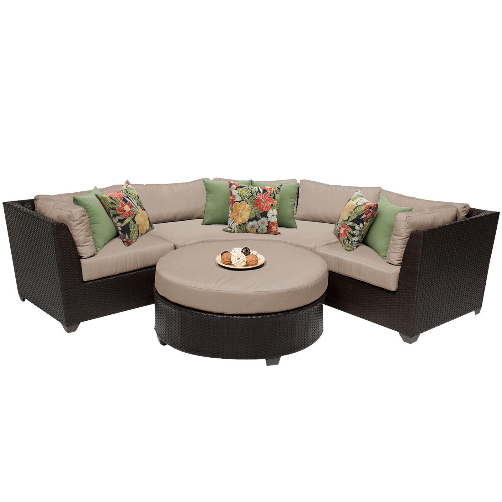 Bermuda 4 Piece Outdoor Wicker Patio Furniture Set 04a Walmart Com Walmart Com