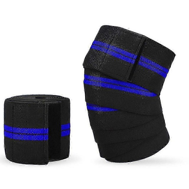 Knee Wraps -elastic Knee And Elbow Support Compression - For Powerlifting, Fitness,gym Workout