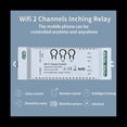 thumbnail image 4 of 2CH WiFi Smart Switch DIY Timer APP 7-32V USB 5V 2.4G WiFi Home Automation Module for Home IFTT,1 * Smart Switch,White, 4 of 8