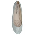 thumbnail image 2 of Thesis-H Formal Shoes Brand City Classified Women Ballet Flats Basic Slip On Round Toe Silver Glitter 8.5, 2 of 2