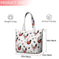 thumbnail image 4 of Egg Chicken Pattern Travel Tote Bags for Women Carry On,Large Weekender Bags for Women Travel,Multi Functional Duffle Bag for Work,Shopping,Sports, 4 of 5