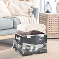 thumbnail image 3 of Yayeee Collapsible Cube Storage Bin with Lid Fabric Closet Decorative Basket with Handles, Space Earth, 3 of 7
