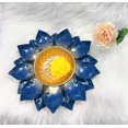 thumbnail image 4 of Petit Bol Style Lotus en Bleu, 4 of 4