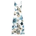 thumbnail image 5 of Viikei Womens Dresses Summer Plus Size,Summer Dresses for Women's Print Sleeveless Round Neck Dress Casual Dresses Light Blue XL, 5 of 5