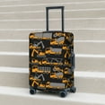 thumbnail image 6 of Disketp Yellow Excavator Elastic Travel Luggage Cover Travel Suitcase Protective Cover For Trunk Case Apply To 18''-32'' Suitcase Cover-Medium, 6 of 7