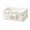 B004- White, variant on Pink Box Organizer, Plastic Organizer Box, Decorative Storage, Storage Box, Plastic Organizer, 6X3.5X2.25 Inch Satin Ruched Bow Accented Open Storage Container for Accessories,
