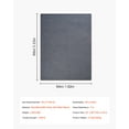 thumbnail image 6 of KFFKFF Wool Blanket, 3.7LBS Comfortable Stadium Cover, Warm and Washable, Large Blanket 64" x 88",  Blanket for Camping, Outdoors, Indoor, Grey, 6 of 9