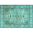 thumbnail image 1 of Ahgly Company Indoor Rectangle Persian Light Blue Traditional Area Rugs, 4' x 6', 1 of 4