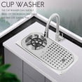 thumbnail image 4 of Glass Rinser Diameter 201 Stainless Steel Rinser for Beer Milk Tea Cup Washer Cleaner Glass Rinser for Hotel Bar, 4 of 8