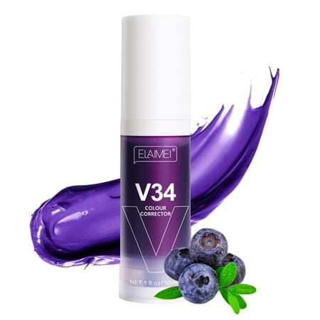 V34 Purple Corrector Toothpaste, Color Corrector Purple Toothpaste, Tooth Stain Removal, Teeth Whitening Booster, 30ml Teeth Whitener
