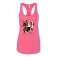 thumbnail image 2 of If It's Not a Bassett Hound Its Just a Dog Gift | Womens Dog Lover Jersey Racerback Tank Top, Hot Pink, Small, 2 of 3