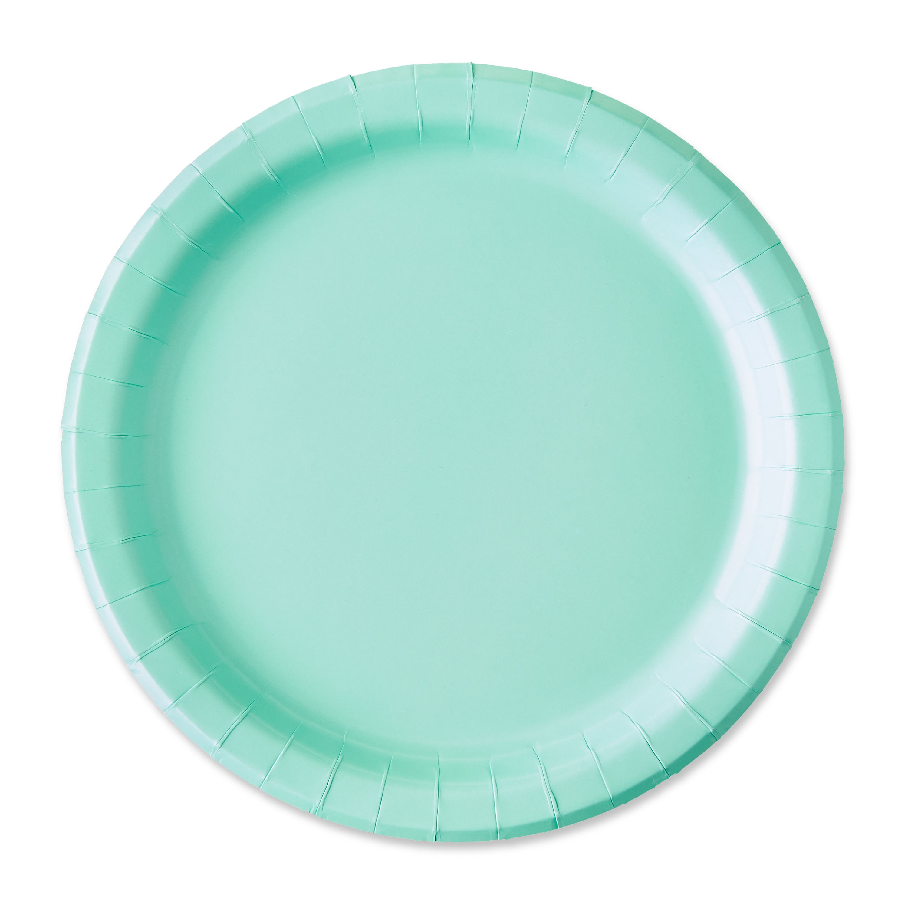 Disposable Mint Party Paper Plates, Serves 20, 9", by Way To Celebrate