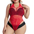 thumbnail image 1 of Gibobby Lenceria mujer sexy Bragas de satén para mujer, sexy, con costuras de cinta, sin espalda, lencería erótica(Rojo, Talla única), 1 of 5