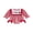 Red, variant on Cjfdfy Newborn Baby Girl Game Day Fall Outfit Animal Football Season Stripe Long Sleeve Ruffled Bow Collar Romper Infant Cute My First Football Season Fall Winter Clothes 0-18M