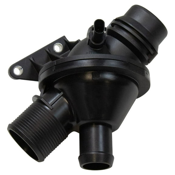 TRQ Engine Coolant Thermostat with Housing & Temp Sensor for BMW 2.0L Brand New ECA92782