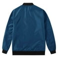 thumbnail image 2 of Men's Lightweight Bomber Jacket Causal Fashion Flight Windbreaker Jacket Dark Blue Size XL, 2 of 7