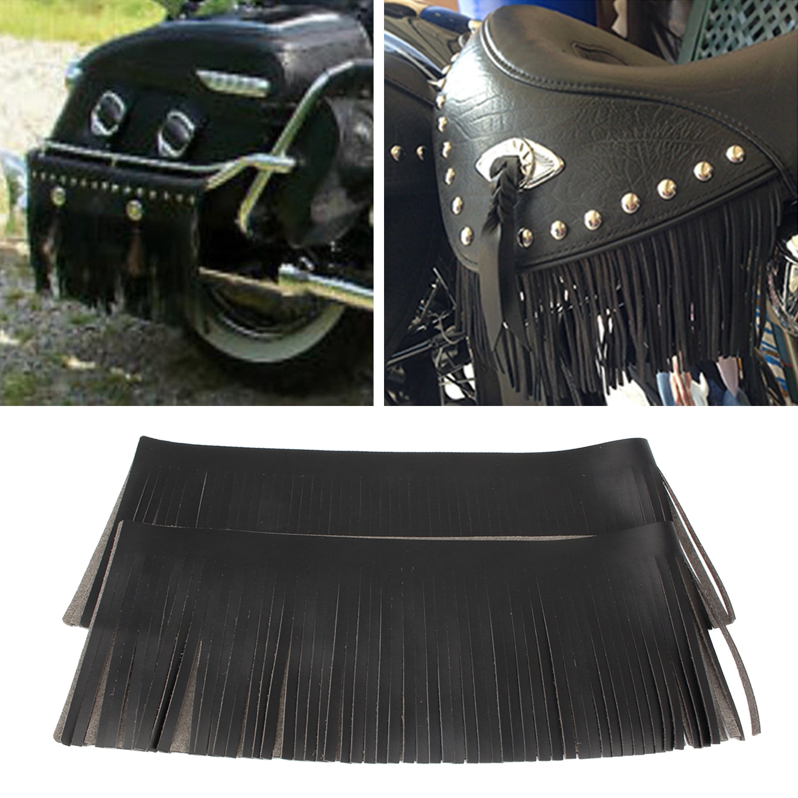 Sacoche à Franges, Sac à Outils Plateforme pour Chef Scout Chief Classic Chief, Noir, 27x5.5 Pouces