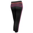 thumbnail image 2 of FashionOutfit Women's Stripe 3/4 Length Capri Skinny Workout Yoga Pants, 2 of 3