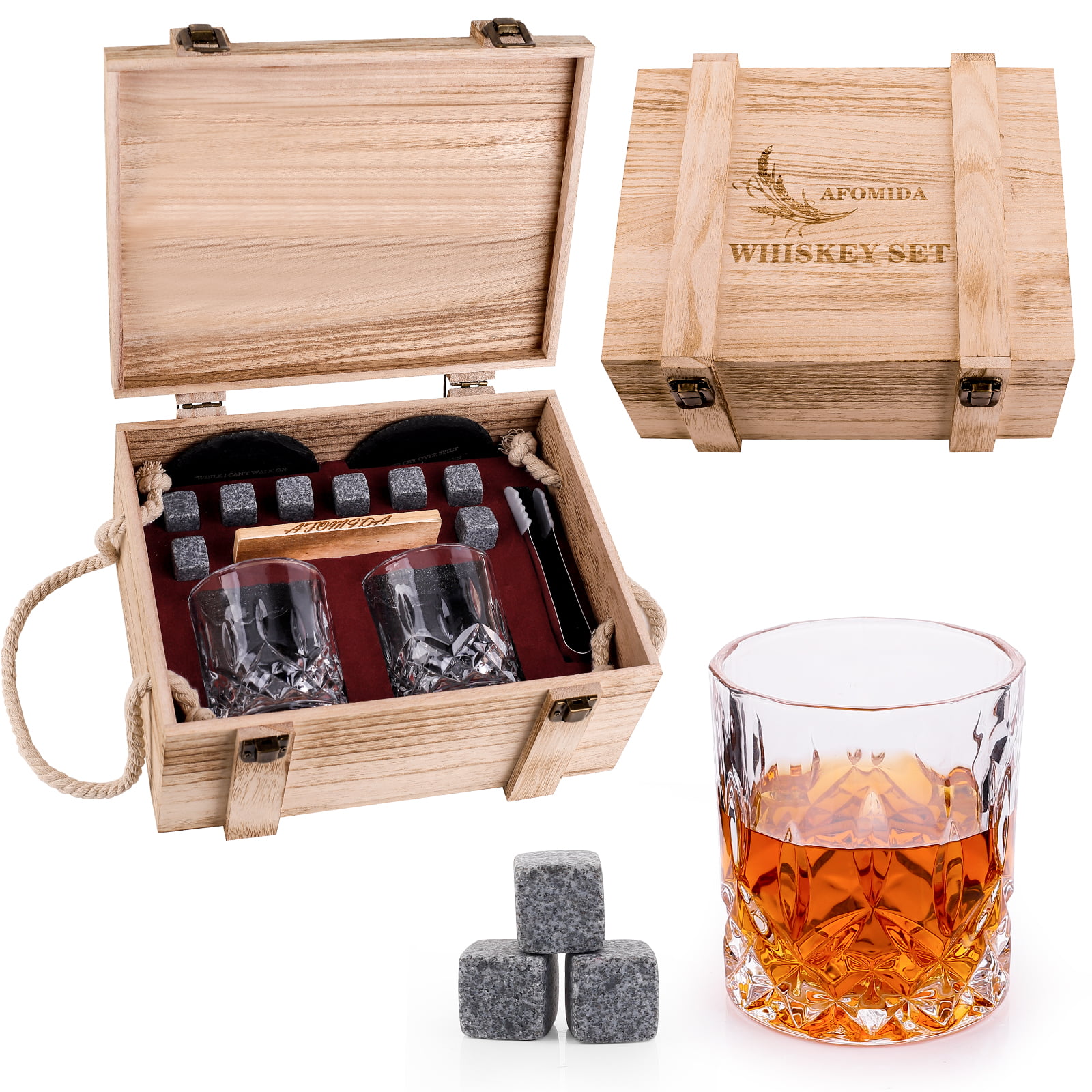 Kitchen essentials for new home kitchen Whiskey Stones Gifts Presents Cool  Gadgets For Boyfriend Husband Grandpa 190ml CHMORA 