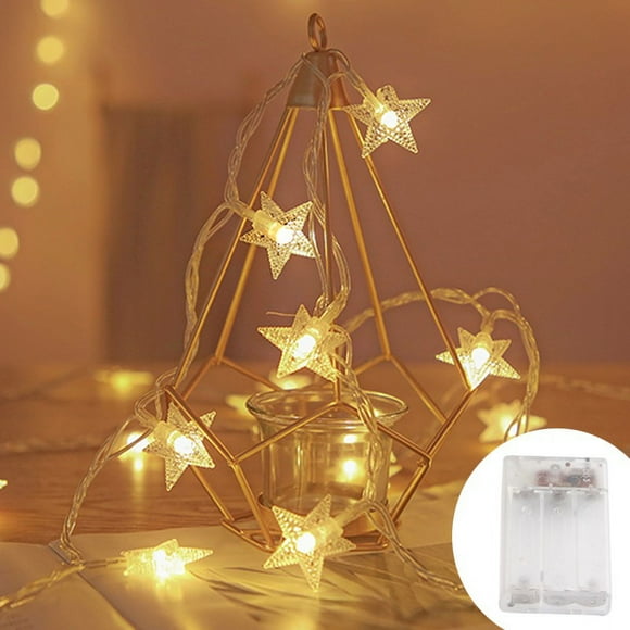 LED Star Fairy String Lights, Outdoor Decorative Garland Lights for Patio, Garden, Party and Wedding