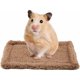 thumbnail image 1 of petit Cochon D'inde Hamster (marron Clair) Lit Maison Rectangulaire Peluche Chaud Tapis Sommeil Pad Coussin Animaux De Compagnie Pour Souris Rats, 1 of 4