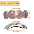 thumbnail image 5 of Hair Clips Barrettes for Women Elegant French Barrettes Retro Hair Accessories for Women Light Pink, 5 of 7