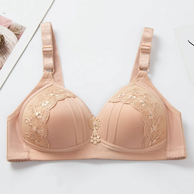 Trufeeling Sexy Lingerie Unlined Push Up Embroidered Bra Female Gather  Lingerie B Cup Solid Brassiere Sexy