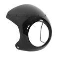 thumbnail image 2 of 7in Motorcycle Headlight Fairing Smooth Surface Aging Resistant Universal Fit for Round Headlights Motorbike Glossy Black, 2 of 5