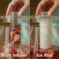 thumbnail image 5 of OVENTE Fruit Infusion Water Pitcher 2.5L/85Oz with Removable Lid and Infuser Rod, BPA-Free, Shatterproof Acrylic Beverage Jug for Flavor-Infused Drinks, Lemonade, Juice and Iced Tea, Clear PIA0852C, 5 of 8