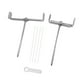 thumbnail image 5 of 2 soportes de extensión para bajantes, soporte para canalones, ajustables, con estaca, de fácil instalación, de hierro premium para exteriores, resistentes. Estaca de tierra de 15 cm, 5 of 9
