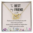 thumbnail image 2 of To My Best Friend Thank you Inseparable Necklace, 2 of 20