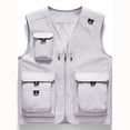 thumbnail image 2 of Men's Utility Vest Breathable Mesh Lining Water Resistant Outdoor Vest for Hiking Photography with Multi Pockets, 2 of 8