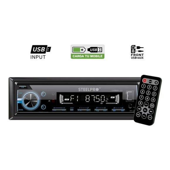 Autoestereo Steelpro Aux - Usb - CARBON-323 Genérico CARBON-323