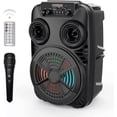 thumbnail image 1 of Bocina bluetooth luz LED RGB, microfono 8 pulgada, control remoto, 1 of 2