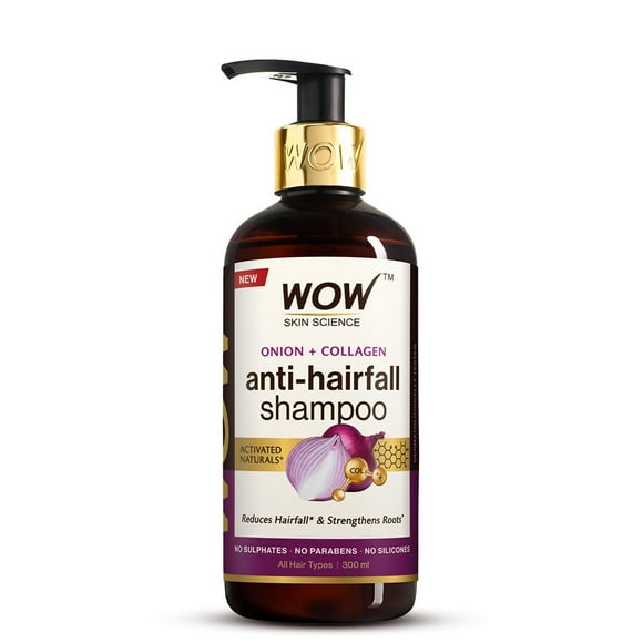 WOW Skin Science Onion & Collagen Anti-Hairfall Shampoo 300ml