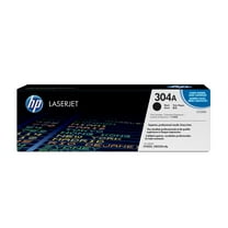 HP 304A Black Original LaserJet Toner Cartridge, ~3,500 pages, CC530A