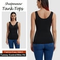 thumbnail image 5 of FITVALEN Women's Shapewear Cami with Built in Bra Tummy Control Tank Top V Neck Lace Shaper Camisoles, 5 of 7